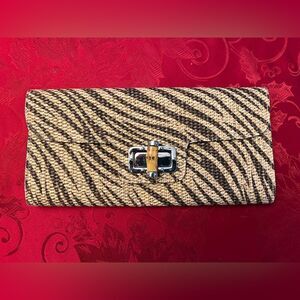 Vintage MMS Design Studio Sea Grass Envelope Clutch Crossbody Bag – Boho Chic